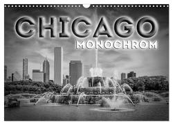 CHICAGO Monochrom (Wandkalender 2024 DIN A3 quer), CALVENDO Monatskalender von Viola,  Melanie