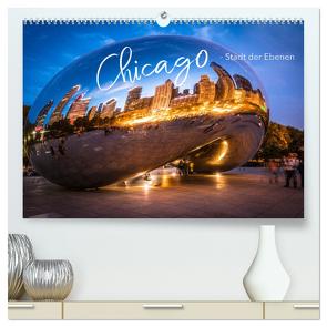 Chicago – Stadt der Ebenen (hochwertiger Premium Wandkalender 2024 DIN A2 quer), Kunstdruck in Hochglanz von pageMaker,  Monika Schöb,  YOUR