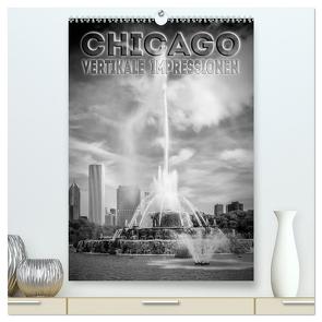 CHICAGO Vertikale Impressionen (hochwertiger Premium Wandkalender 2024 DIN A2 hoch), Kunstdruck in Hochglanz von Viola,  Melanie