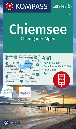 KOMPASS Wanderkarte 10 Chiemsee, Chiemgauer Alpen von KOMPASS-Karten GmbH