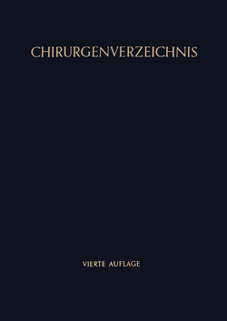 Chirurgenverzeichnis von Hübner,  Arthur