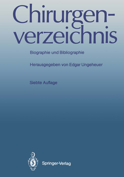 Chirurgenverzeichnis von Ungeheuer,  Edgar