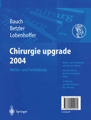 Chirurgie upgrade 2004 von Bauch,  J., Betzler,  M., Lobenhoffer,  P.