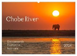 Chobe River – Eine spannende Flussfahrt in Botswana (Wandkalender 2024 DIN A2 quer), CALVENDO Monatskalender von Bethke,  Barbara