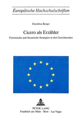 Cicero als Erzähler von Trittel,  Dorothea