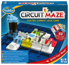 ThinkFun – 76341 – Circuit Maze — das spannungsgeladene Logikspiel von ThinkFunk für Jungen und Mädchen ab 8 Jahren. Stromkreis mit LED-Lichtern und Schalter. von Yakos,  David