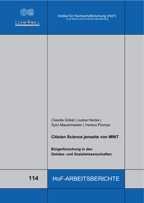 Citizen Science jenseits von MINT von Göbel,  Claudia, Henke,  Justus, Mauermeister,  Sylvi, Plümpe,  Verena