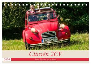 Citroën 2 CV – Zum Kippen zu schade (Tischkalender 2024 DIN A5 quer), CALVENDO Monatskalender von Bölts,  Meike