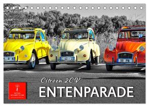 Citroën 2CV – Entenparade (Tischkalender 2024 DIN A5 quer), CALVENDO Monatskalender von Roder,  Peter