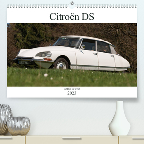 Citroën DS – Göttin in weiß (Premium, hochwertiger DIN A2 Wandkalender 2023, Kunstdruck in Hochglanz) von Bölts,  Meike