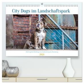 City Dogs im Landschaftspark (hochwertiger Premium Wandkalender 2024 DIN A2 quer), Kunstdruck in Hochglanz von Verena Scholze,  Fotodesign