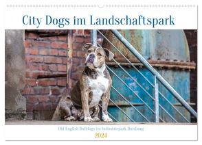 City Dogs im Landschaftspark (Wandkalender 2024 DIN A2 quer), CALVENDO Monatskalender von Verena Scholze,  Fotodesign