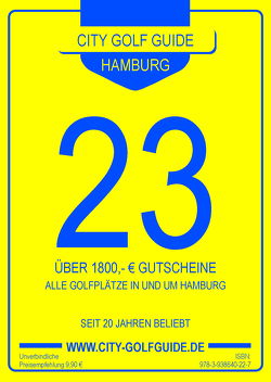 City Golf Guide 2023 von Puscher,  Frank