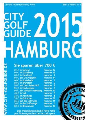 City Golf Guide Hamburg 2015 von Puscher,  Frank