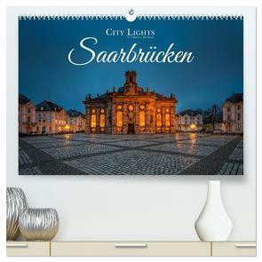 City Lights Saarbrücken (hochwertiger Premium Wandkalender 2024 DIN A2 quer), Kunstdruck in Hochglanz von Dittmann,  Bettina