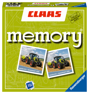 Ravensburger 22171 – Claas memory®, der Spieleklassiker für alle Landmaschinen Fans, Merkspiel für 2-8 Spieler ab 4 Jahren von Hurter,  William H.