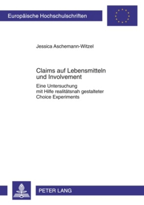 Claims auf Lebensmitteln und Involvement von Aschemann-Witzel,  Jessica