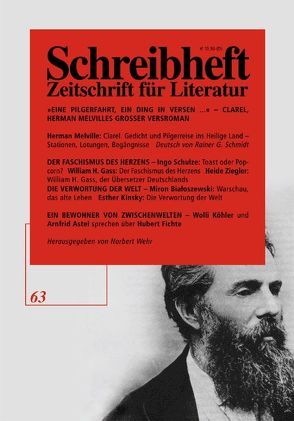 SCHREIBHEFT 63: Herman Melville: Clarel von Melville,  Herman, Pechmann,  Alexander, Schmidt,  Rainer G, Wehr,  Norbert