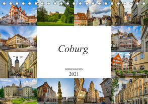 Coburg Impressionen (Tischkalender 2021 DIN A5 quer) von Meutzner,  Dirk