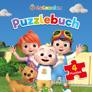 CoComelon Puzzlebuch. Mit 4 Puzzles zu je 12 Teilen von Schwager & Steinlein Verlag