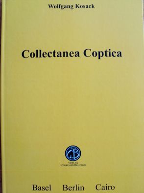 Collectanea Coptica von Kosack,  Wolfgang