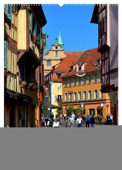 Colmar – Zauberhafte Stadt im Elsass (Wandkalender 2024 DIN A2 hoch), CALVENDO Monatskalender von Kröll,  Ulrike