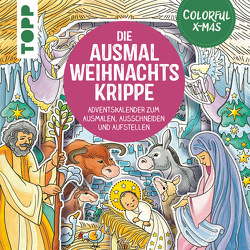 Colorful Christmas – Die Ausmal-Weihnachtskrippe (Adventskalender) von Schwab,  Ursula