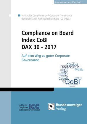 Compliance on Board Index CoBI DAX 30 – 2017 von Siepelt,  Stefan, Vieweg,  Stefan