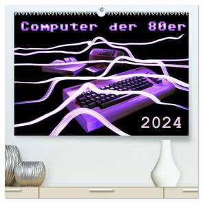 Computer der 80er (hochwertiger Premium Wandkalender 2024 DIN A2 quer), Kunstdruck in Hochglanz von Silberstein,  Reiner