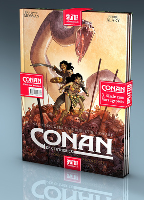 Conan der Cimmerier Adventspaket: Band 1 – 3 zum Sonderpreis von Alary,  Pierre, Brugeas,  Vincent, Gabella,  Mathieu, Howard,  Robert E., Jean,  Anthony, Morvan,  Jean David, Toulhoat,  Ronan