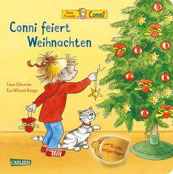 Conni-Bilderbücher: Conni feiert Weihnachten (Pappenbuch mit Klappen) von Schneider,  Liane, Wenzel-Bürger,  Eva