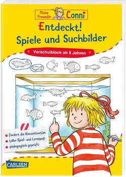 Conni Gelbe Reihe (Beschäftigungsbuch): Entdeckt! Spiele und Suchbilder von Sörensen,  Hanna, Velte,  Ulrich