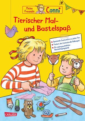 Conni Gelbe Reihe (Beschäftigungsbuch): Tierischer Mal- und Bastelspaß von Sörensen,  Hanna, Velte,  Ulrich