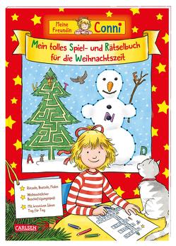 Conni Gelbe Reihe (Beschäftigungsbuch): Mein tolles Spiel- und Rätselbuch für die Weihnachtszeit von Sörensen,  Hanna, Velte,  Ulrich