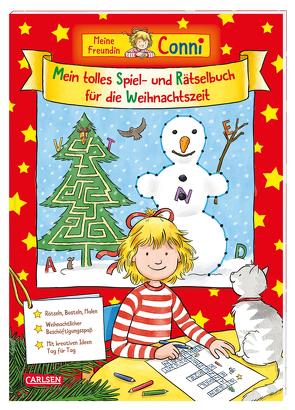 Conni Gelbe Reihe (Beschäftigungsbuch): Mein tolles Spiel- und Rätselbuch für die Weihnachtszeit von Sörensen,  Hanna, Velte,  Ulrich