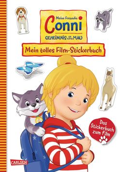 Conni Gelbe Reihe (Beschäftigungsbuch): Meine Freundin Conni – Geheimnis um Kater Mau. Mein tolles Film-Stickerbuch von Speer,  Larissa, Velte,  Ulrich