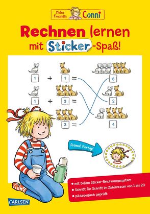 Conni Gelbe Reihe (Beschäftigungsbuch): Rechnen lernen mit Sticker-Spaß von Sörensen,  Hanna, Velte,  Uli