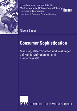 Consumer Sophistication von Sauer,  Nicola