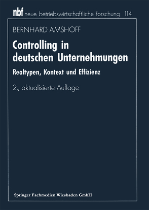 Controlling in deutschen Unternehmungen von Amshoff,  Bernhard