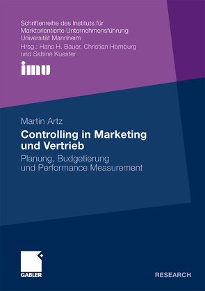 Controlling in Marketing und Vertrieb von Artz,  Martin