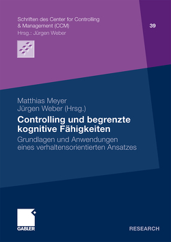 Controlling und begrenzte kognitive Fähigkeiten von Meyer,  Matthias, Weber,  Juergen