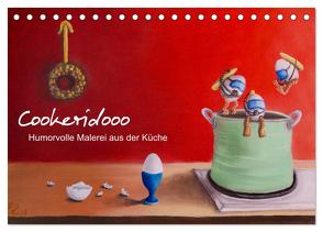 Cookeridooo – Humorvolle Malerei aus der Küche (Tischkalender 2024 DIN A5 quer), CALVENDO Monatskalender von Ludwig,  Eva