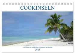 Cookinseln – Ein Traum aus Inseln und Lagunen in der Südsee (Tischkalender 2024 DIN A5 quer), CALVENDO Monatskalender von Astor,  Rick