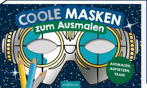 Coole Masken zum Ausmalen von Glatzel-Poch,  Helge