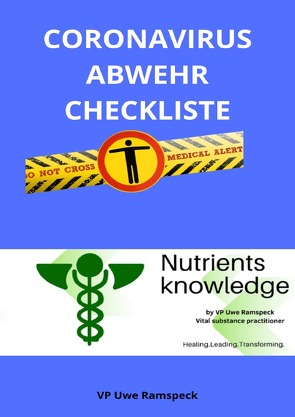 Coronavirus Abwehr Checkliste von Ramspeck,  U.