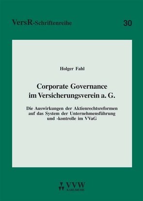 Corporate Governance im Versicherungsverein a. G. von Fahl,  Holger