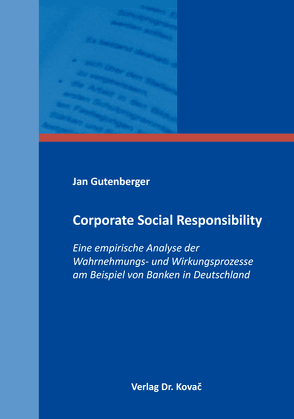 Corporate Social Responsibility von Gutenberger,  Jan