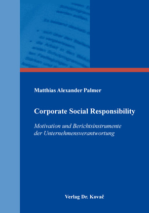 Corporate Social Responsibility von Palmer,  Matthias Alexander