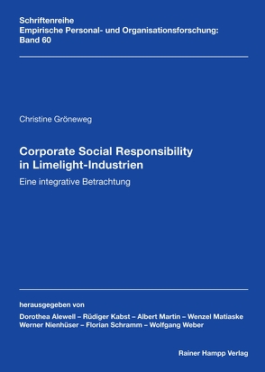 Corporate Social Responsibility in Limelight-Industrien von Gröneweg,  Christine