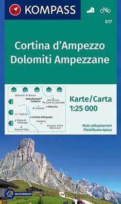 KOMPASS Wanderkarte Cortina d’Ampezzo, Dolomiti Ampezzane von KOMPASS-Karten GmbH